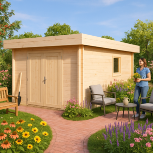 Abstellraum “Jacob A” 3x4m | Geräteschuppen aus Holz selber bauen | Gerätehaus | Holzgartenhaus mit Geräteschuppen Unkategorisiert online kaufen