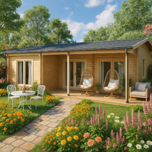 Blockhaus mit drei Schlafzimmern “Hansa Holiday D” 9x8m | Blockhaus als Ferienhaus kaufen | Großes Holzgartenhaus aus Holz mit Schlafboden Unkategorisiert online kaufen Blockhaus mit drei Schlafzimmern “Hansa Holiday D” 9x8m | Blockhaus als Ferienhaus kaufen | Großes Holzgartenhaus aus Holz mit Schlafboden Unkategorisiert online kaufen