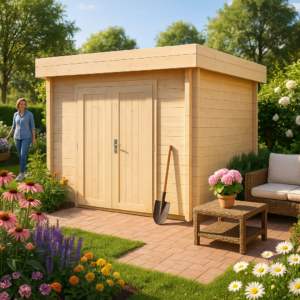 Gerätehaus “Lucas A” 3x3m | Kleines Holzgartenhaus 3x3m | Holzgartenhaus aus Holz | Holzgartenhaus klein | Mini-Holzgartenhaus Holz | Gerätehaus Unkategorisiert online kaufen