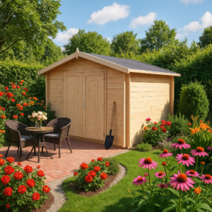 Holzschuppen “Nora A” 3x3m | Kleiner Gartenlagerraum oder Gartenwerkstatt 8,5m² | Hochwertiger Holzschuppen Unkategorisiert online kaufen