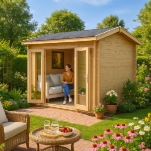 Kleines Holzgartenhaus “Nora E” 3x3m | Kleines Holzgartenhaus 3x3m | Kleines Holzgartenhaus aus Holz | Holzgartenhaus klein 3x3m Unkategorisiert online kaufen