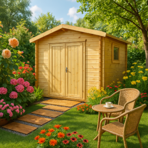 Kleines Gerätehaus “Nora F” 3x3m | Kleines Holzgartenhaus 3x3m | Gerätehaus | Holzgartenhaus aus Holz | Holzgartenhaus klein Unkategorisiert online kaufen