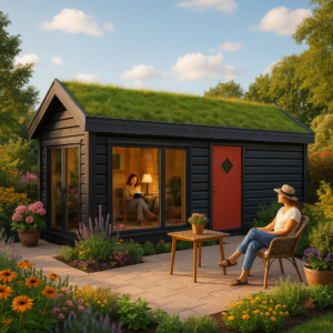Tiny House Fertighaus “HyggeHut” | Winterfestes Blockhaus 8x3m mit Schlafboden Unkategorisiert online kaufen Tiny House Fertighaus “HyggeHut” | Winterfestes Blockhaus 8x3m mit Schlafboden Unkategorisiert online kaufen
